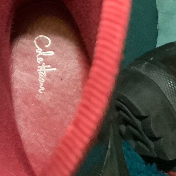 Cole Haan Black patent leather Rain Boots Nike footbed - Size 9 - Picture 12 of 16